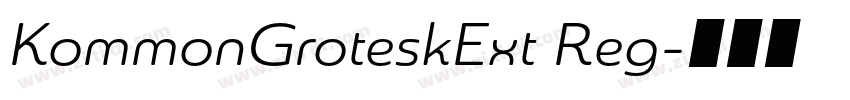 KommonGroteskExt Reg字体转换 KommonGroteskExt Reg字体转换